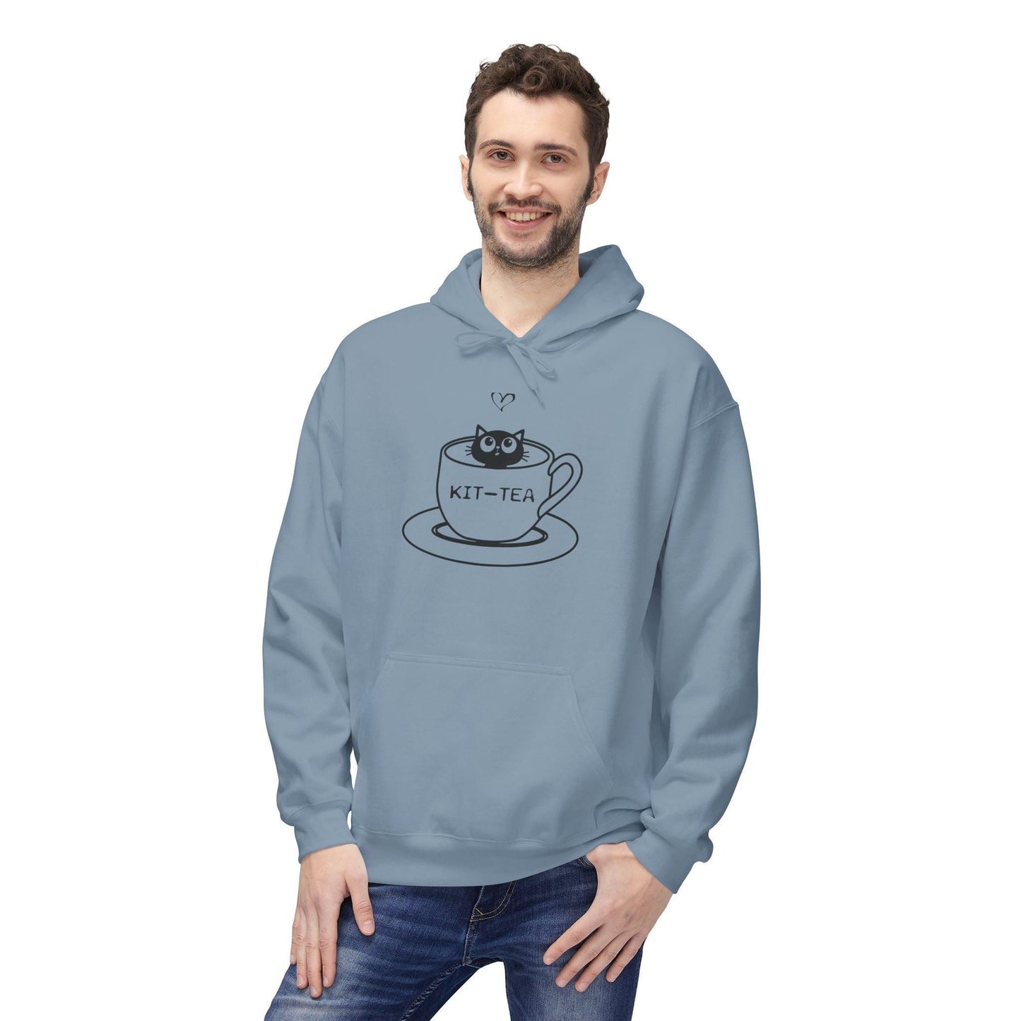 Cat Lover Soft Fleece Hoodie, Cute Animal Graphic Sweatshirt, Pet Owner Gift,