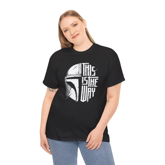 Mandalorian Tee, Star Wars Shirt, This is the Way T-Shirt, Geek Gift, Galaxy Far Far Away Clothing, Sci-Fi Apparel