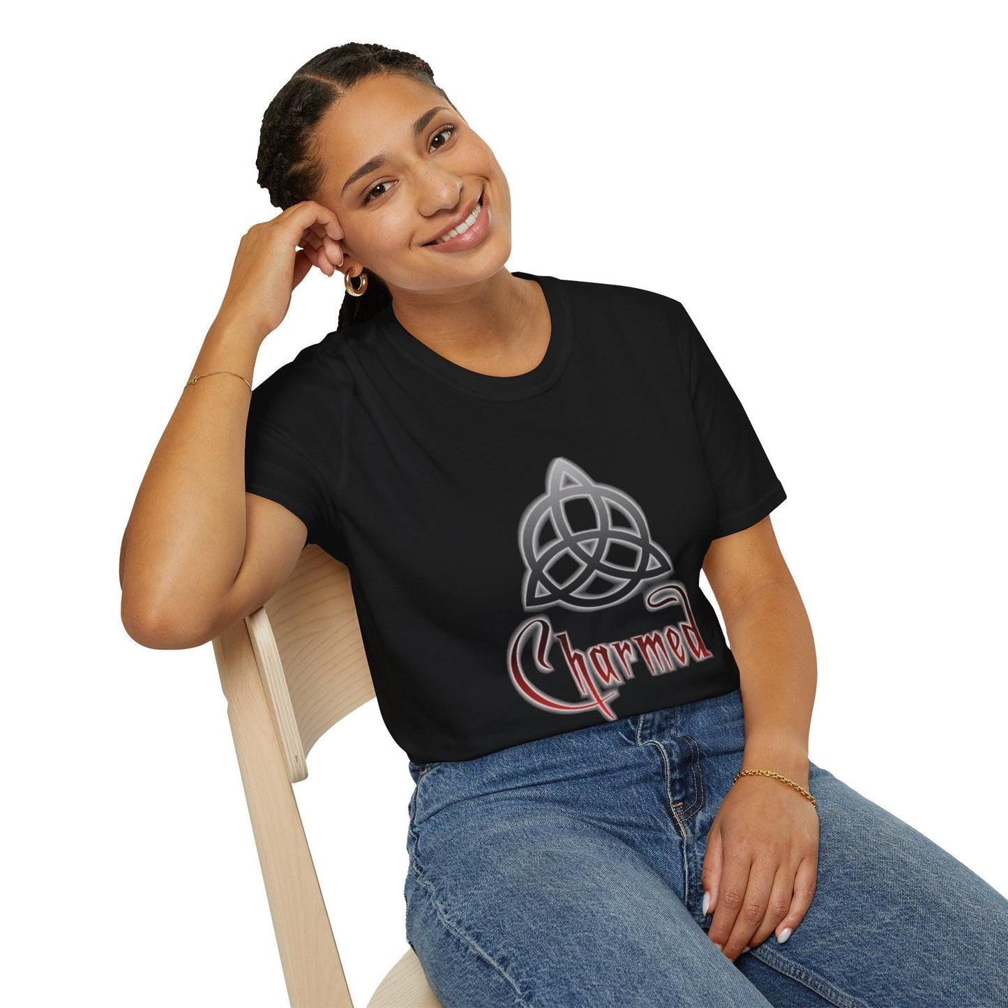 Charmed Unisex Softstyle T-Shirt, Witchcraft Tee, Magical Shirt, Occult Clothing, Mystic Apparel