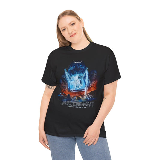 Poltergeist Movie Unisex Tee, Retro Horror Film Shirt, Paranormal Activity Graphic Top, Halloween Gift, Scary Movie Fan Apparel, Vintage