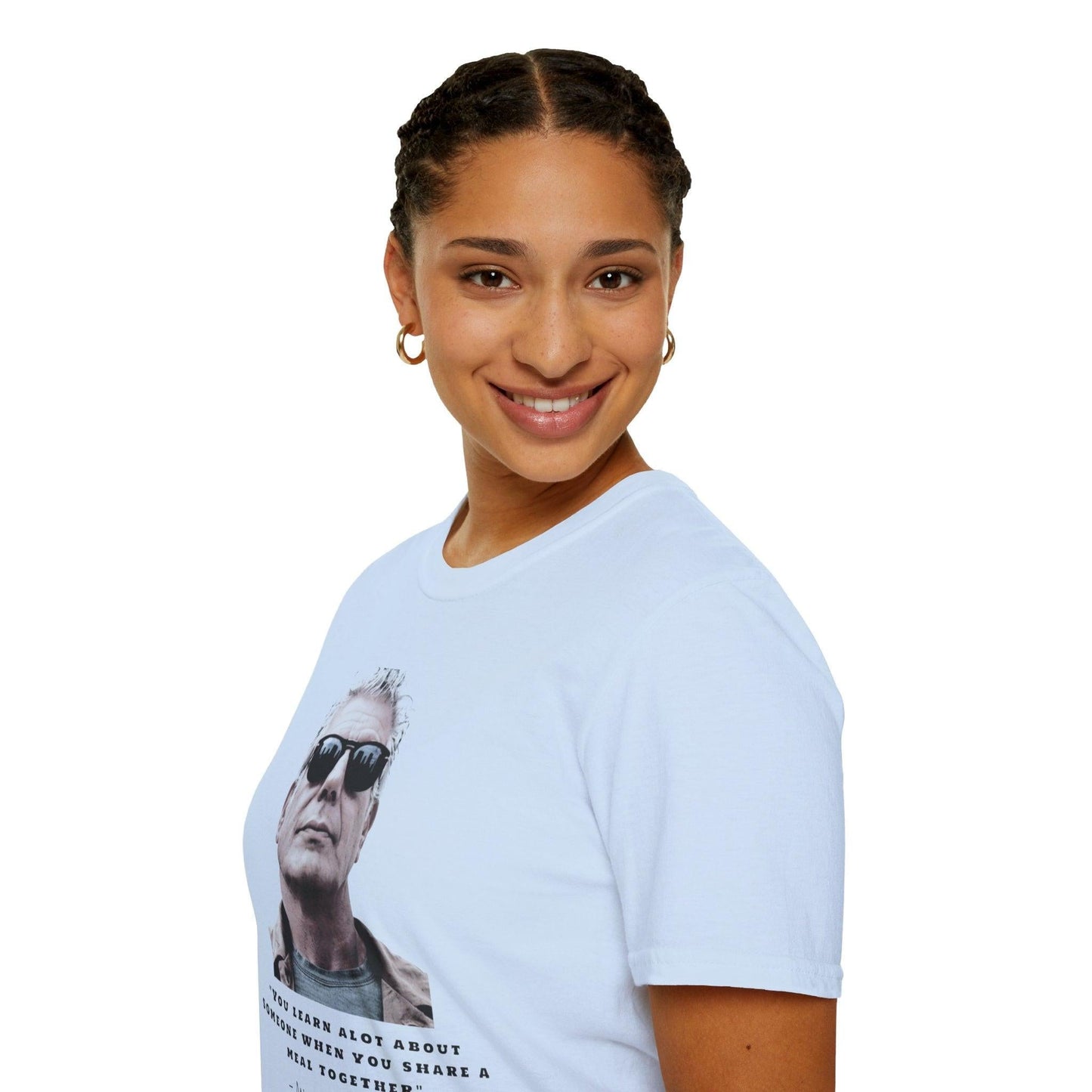 Anthony Bourdain Quote You Learn A Lot About Someone When You Share A Meal Together T-Shirt, Foodie Gift, Culinary Shirt, Chef Tee,