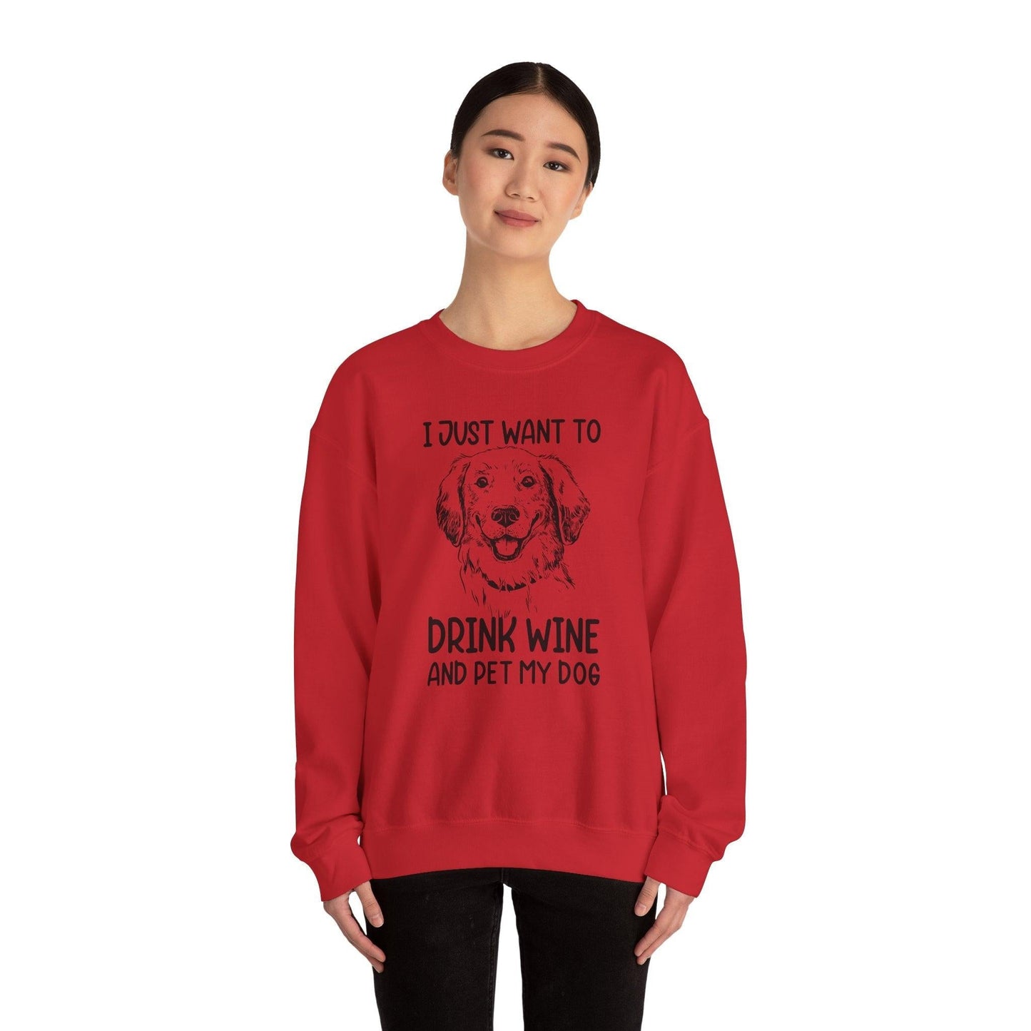 Wine Lover Sweatshirt - Unisex Heavy Blend Crewneck