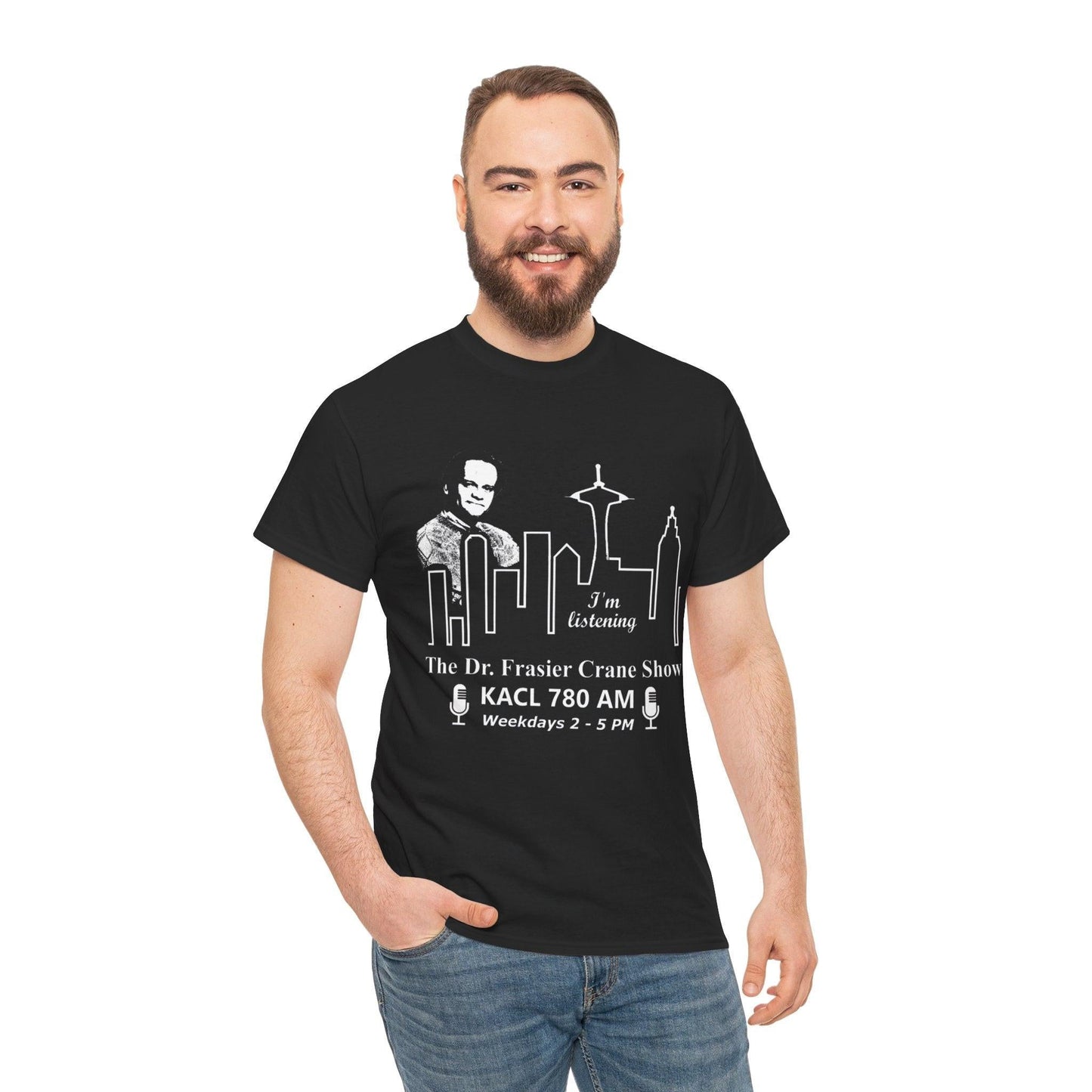 Frasier Crane Show Tee, Funny TV Show Shirt, Unisex Cotton T-Shirt, Gift for Fans, Radio Show Merchandise, Casual Wear