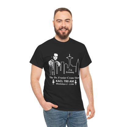 Frasier Crane Show Tee, Funny TV Show Shirt, Unisex Cotton T-Shirt, Gift for Fans, Radio Show Merchandise, Casual Wear