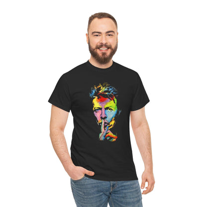 David Bowie Art Unisex Tee, Music Lover Graphic Tee, Rock Band Fan Shirt, Vintage Style T-Shirt, Retro Tee Gift