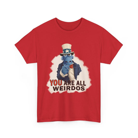 Uncle Sam the Eagle Muppet Weirdo Tee Shirt, Patriotic Graphic Tee, American Flag Shirt, Fourth of July Shirt, Independence Day Gift, Funny