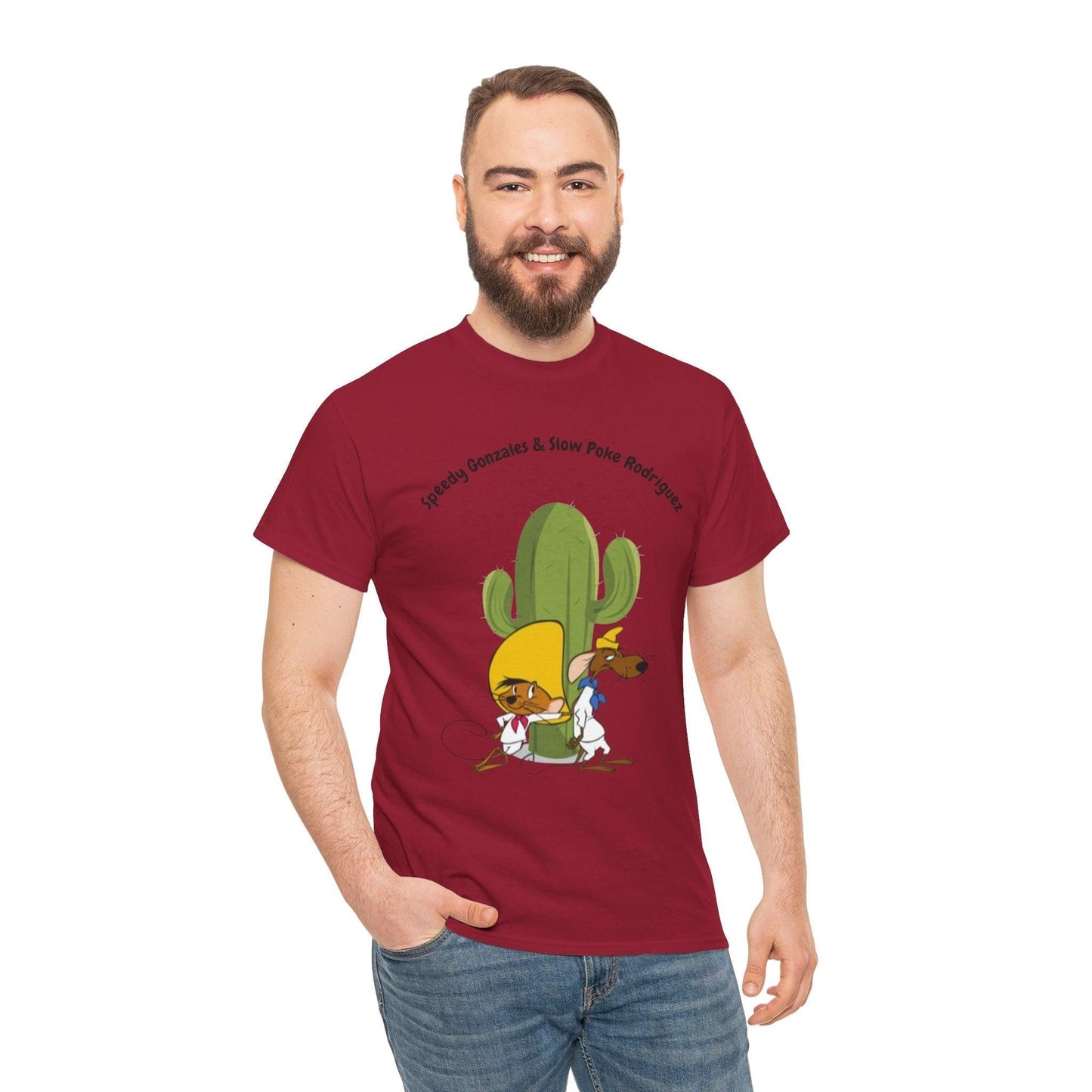 Speedy Gonzales & Slowpoke Rodriguez Tee, Cartoon Duo T-Shirt