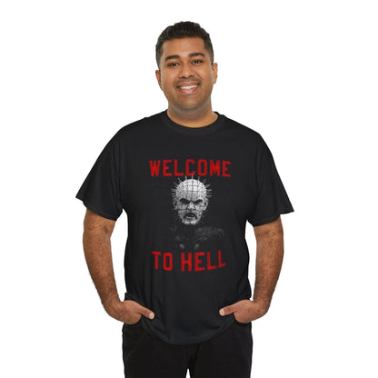 Pinhead Welcome to Hell T-Shirt, Horror Movie Tee, Gothic Clothing, Horror Fan Gift, Hellraiser Shirt