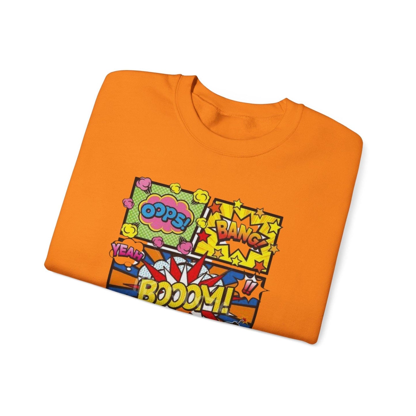 Comic Book Sweatshirt, Graphic Novel Pullover, Superhero Jumper, Geeky Crew Neck, Pop Art Sweater