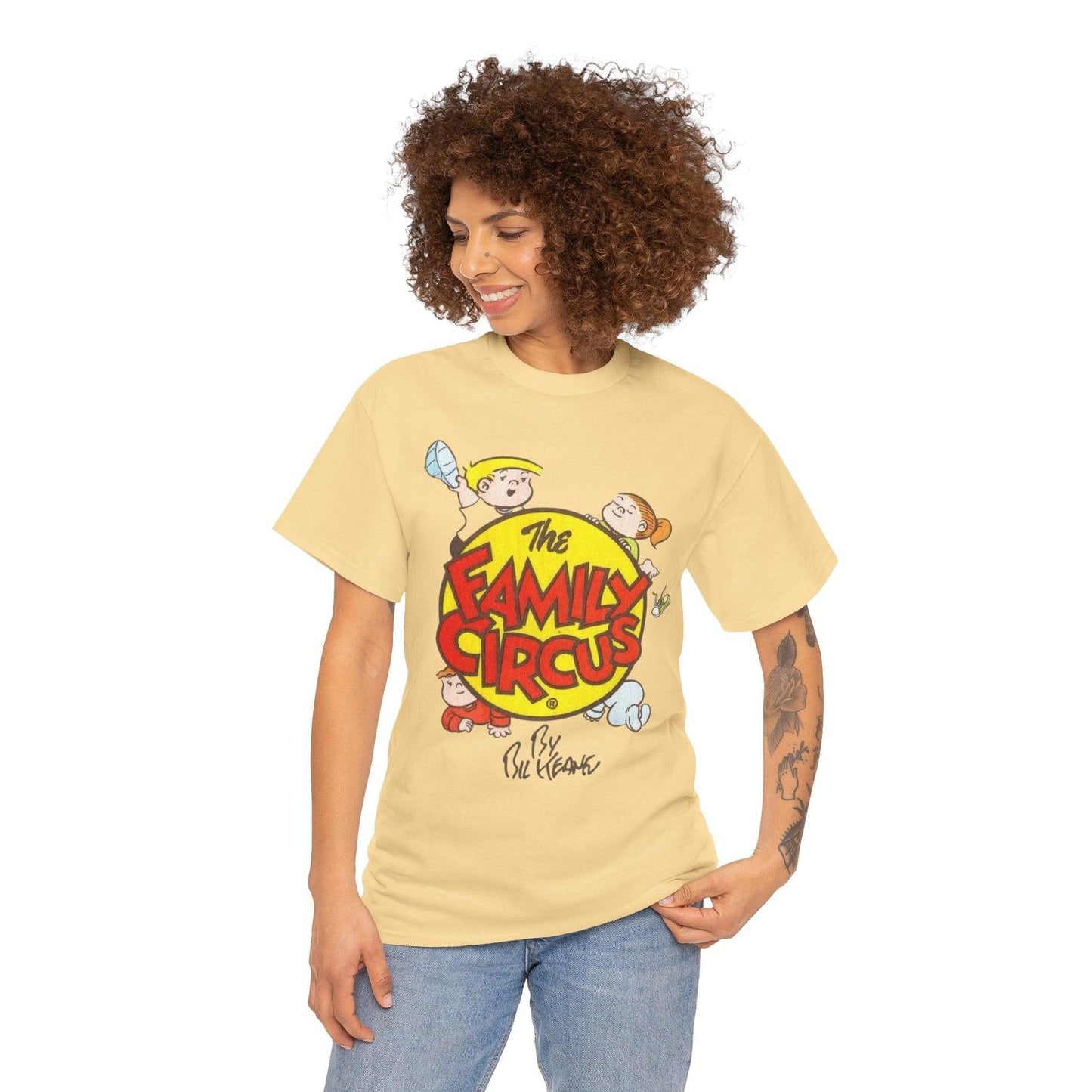 Family Circus Comic Strip T-Shirt, Unisex Tee, Funny Cartoon Shirt, Classic