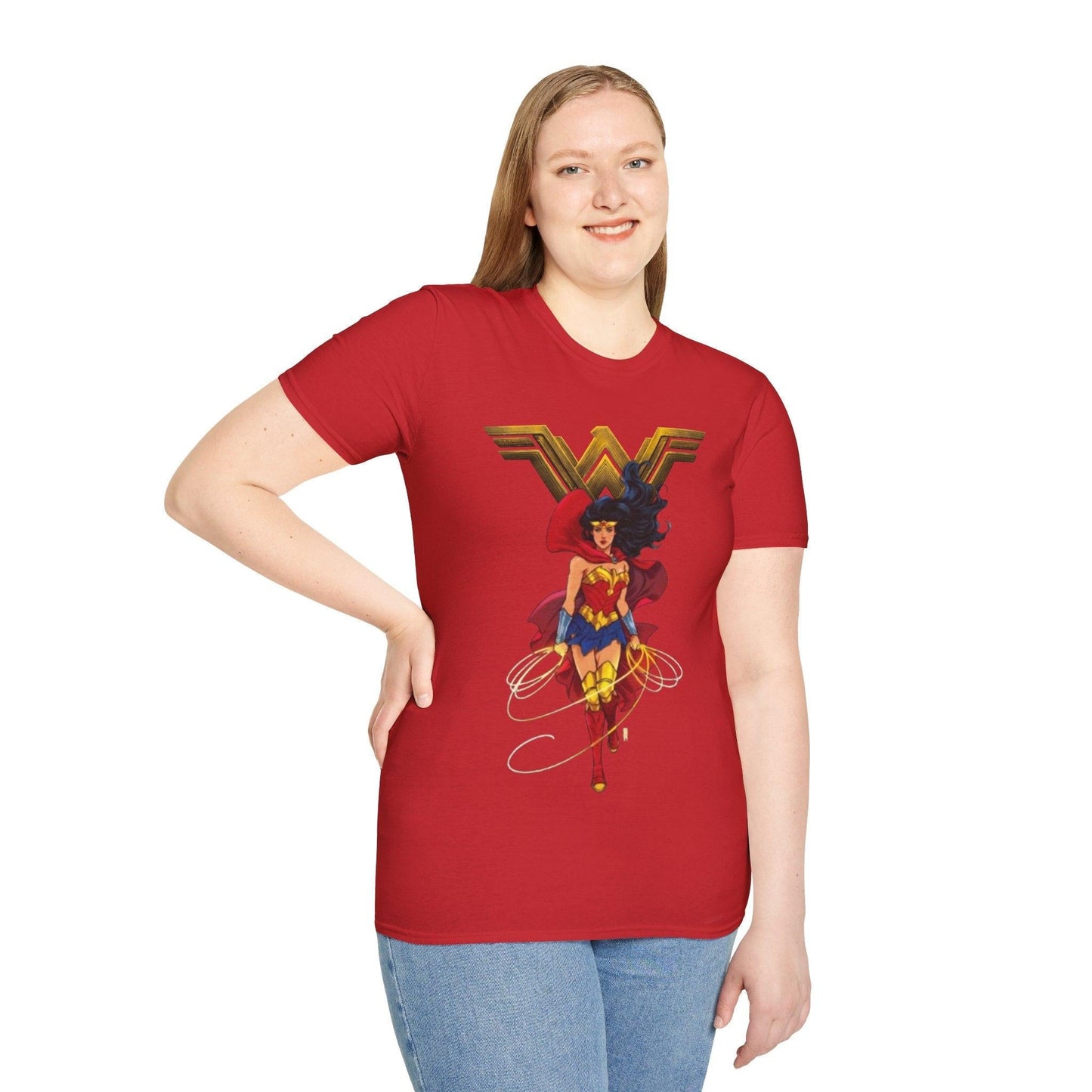 Wonder Woman Graphic Tee, Superhero T-Shirt, Comic Book Fan Gift, Justice League Shirt, DC Comics Apparel, Female Power Top