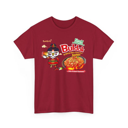 Buldak Spicy Kimchi Ramen T-Shirt, Korean Food Lover Gift, Unisex Tee, Ramen Noodle Shirt, Foodie Apparel, Ramen Lover Gift