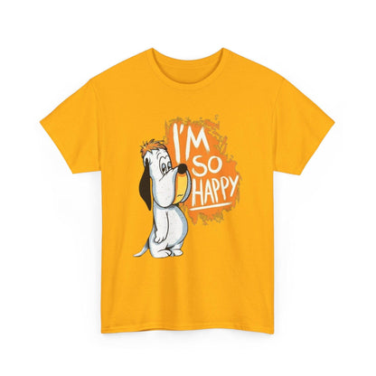 Droopy Dog T-Shirt, Funny Cartoon Tee, Humorous Dog Lover Shirt, Happy Dog Graphic Top, Unisex Cotton Tee, Retro Cartoon Apparel