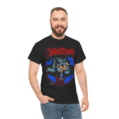 Judas Priest Band Unisex Heavy Cotton Tee, Rock Music T-Shirt, Metal Concert Apparel, Music Lover Gift, Vintage Graphic Shirt