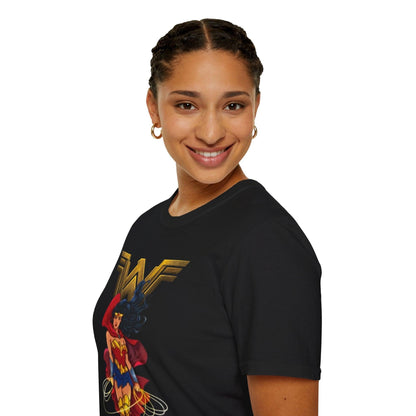Wonder Woman Graphic Tee, Superhero T-Shirt, Comic Book Fan Gift, Justice League Shirt, DC Comics Apparel, Female Power Top