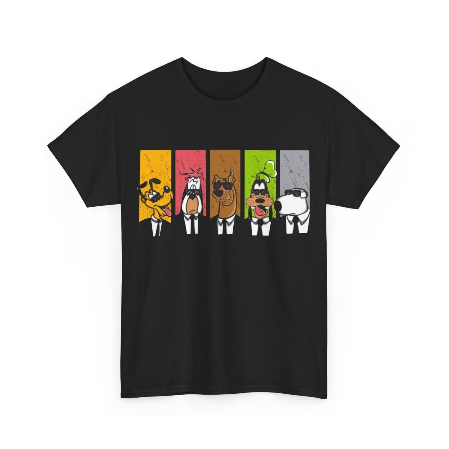 Cute Dog Print T-Shirt, Funny Animal Tee, Cartoon Canine Shirt, Puppy Lover Gift, Dogs in Suits Tee