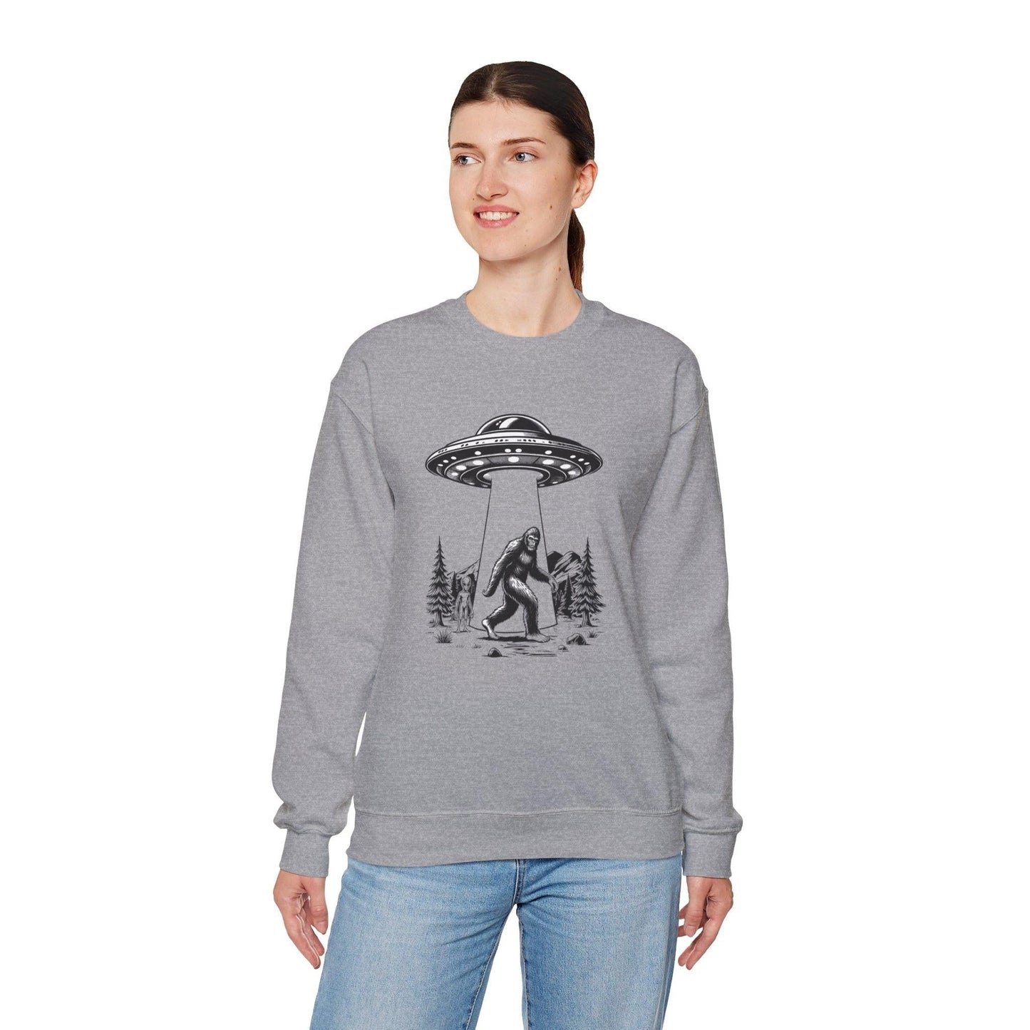 Bigfoot and Alien Sweatshirt
