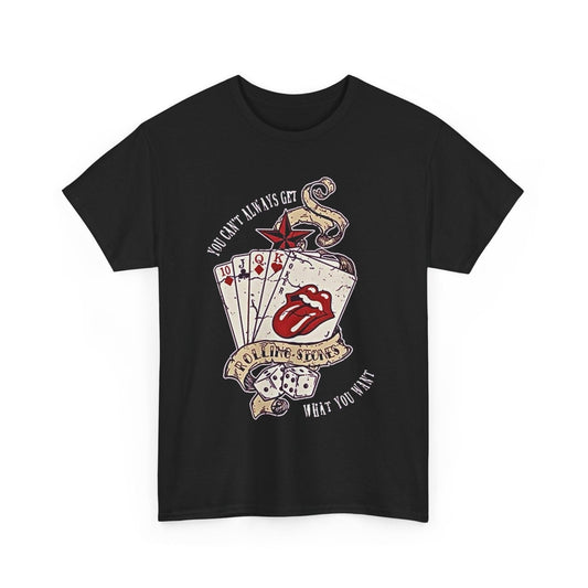 Rocking Roll Poker Cards Unisex Tee, Gambling T-Shirt, Casino Shirt, Card Player Gift, Music Lover Apparel