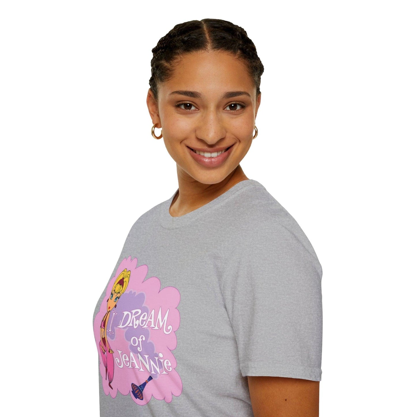 I Dream of Jeanie Unisex Softstyle Graphic Tee, Genie Aladdin Shirt, Magical Lamp Fantasy Top, Wishful Thinking Tee, Lightweight Cotton Tee,