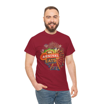 Carnival Eats Unisex Tee, Food Show T-Shirt, Fun Fair Cotton Shirt, Festival Graphic Tee, Foodie Gift Shirt