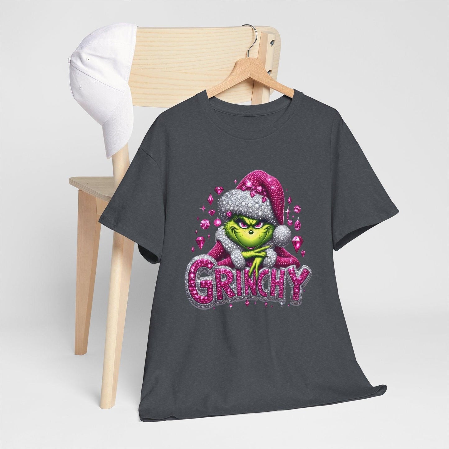 Pink Rhinestone Grinch Tee