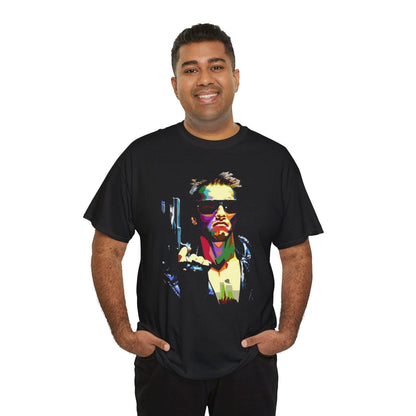 Terminator Movie Art Tee, Arnold Schwartznegger Shirt, Action Film Fan Apparel, Sci-fi Graphic Top, Movie Buff Gift