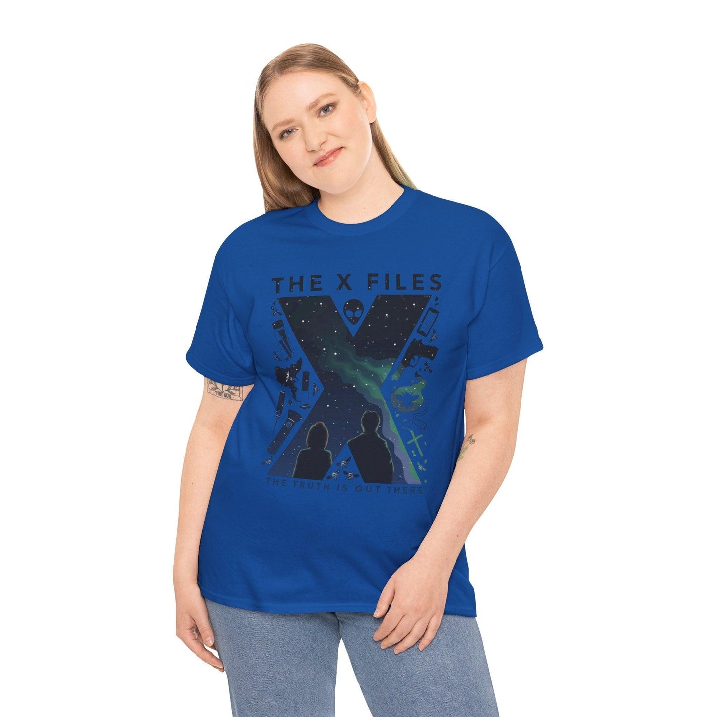 X-Files Tee, Sci-Fi Fan Gift, Mulder and Scully Shirt, UFO Conspiracy Theory Top, Pop Culture T-Shirt, Unisex Cotton Tee