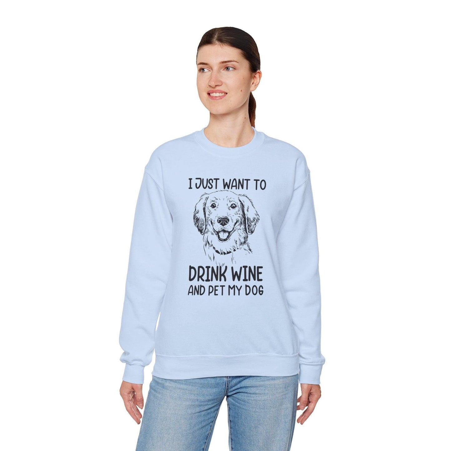Wine Lover Sweatshirt - Unisex Heavy Blend Crewneck