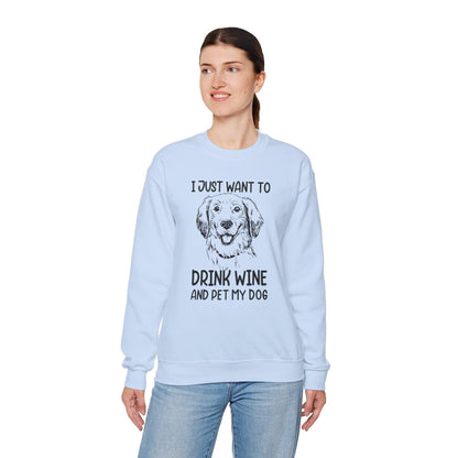 Wine Lover Sweatshirt - Unisex Heavy Blend Crewneck