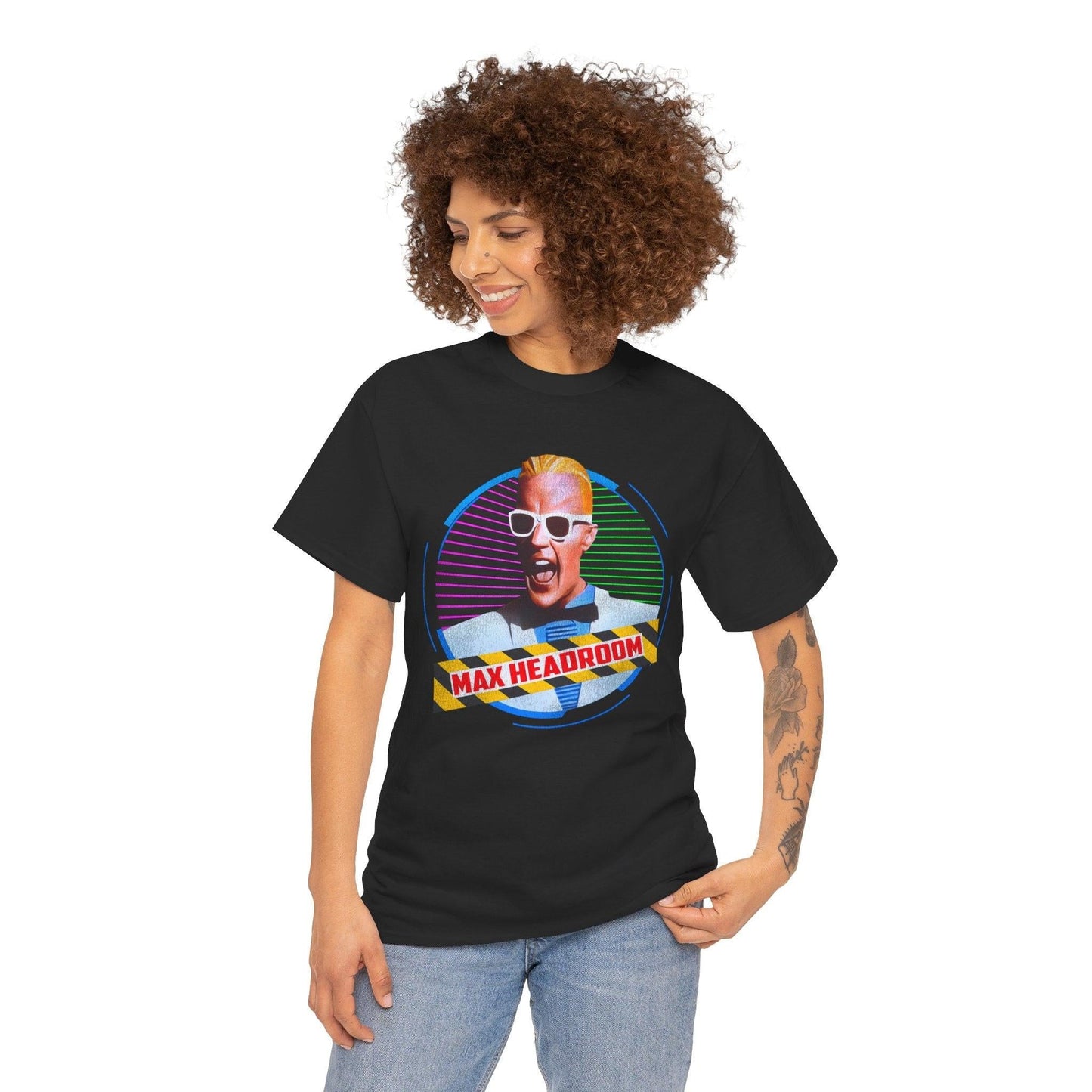 Max Headroom Unisex T-Shirt, Retro 80s Tee, Vintage Graphic Shirt, Cyberpunk Clothing, Futuristic Design Top