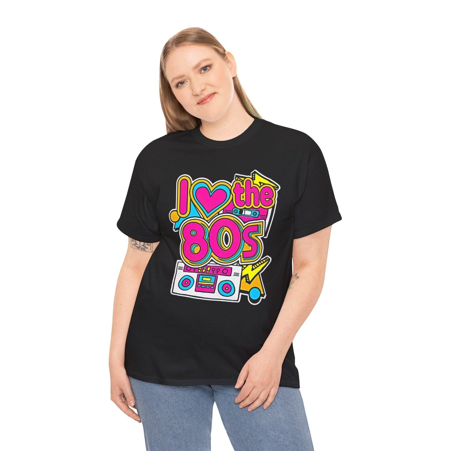 I Love the '80s Graphic Tee | Retro Style T-Shirt for Nostalgia Lovers | Perfect for Parties, Events, and Everyday Wear