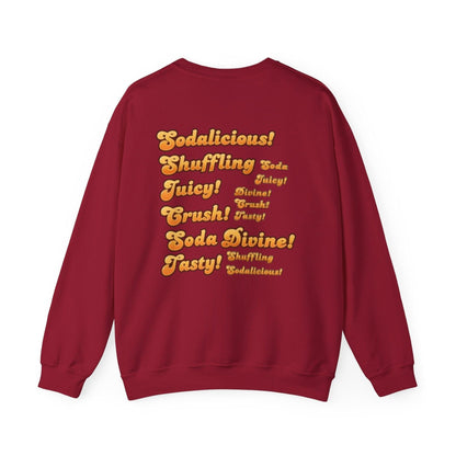 Candy Crush Front and Back Design Sweatshirt, Colorful Jumper, Fun Pullover, Sweet Treat Apparel, Cozy Top