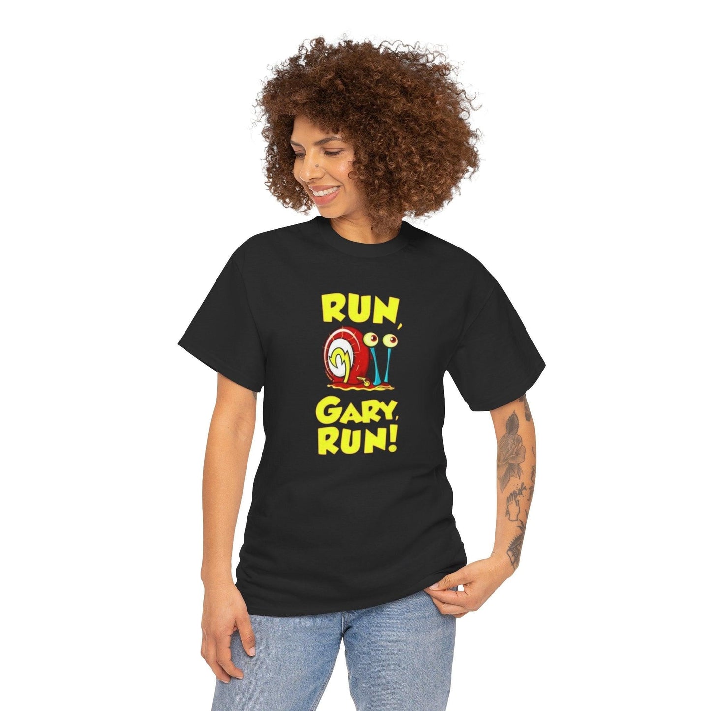 Running Gary Unisex Heavy Cotton Tee, Runner Gift Shirt, Funny Exercise T-Shirt, Men Women Fitness Apparel, Track and Field Clothing