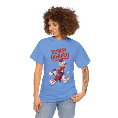Dudley Do-Right Funny Tee, Cartoon Character T-Shirt, Graphic Tee Shirt, Retro Cartoon Tee, Vintage TV Show Shirt