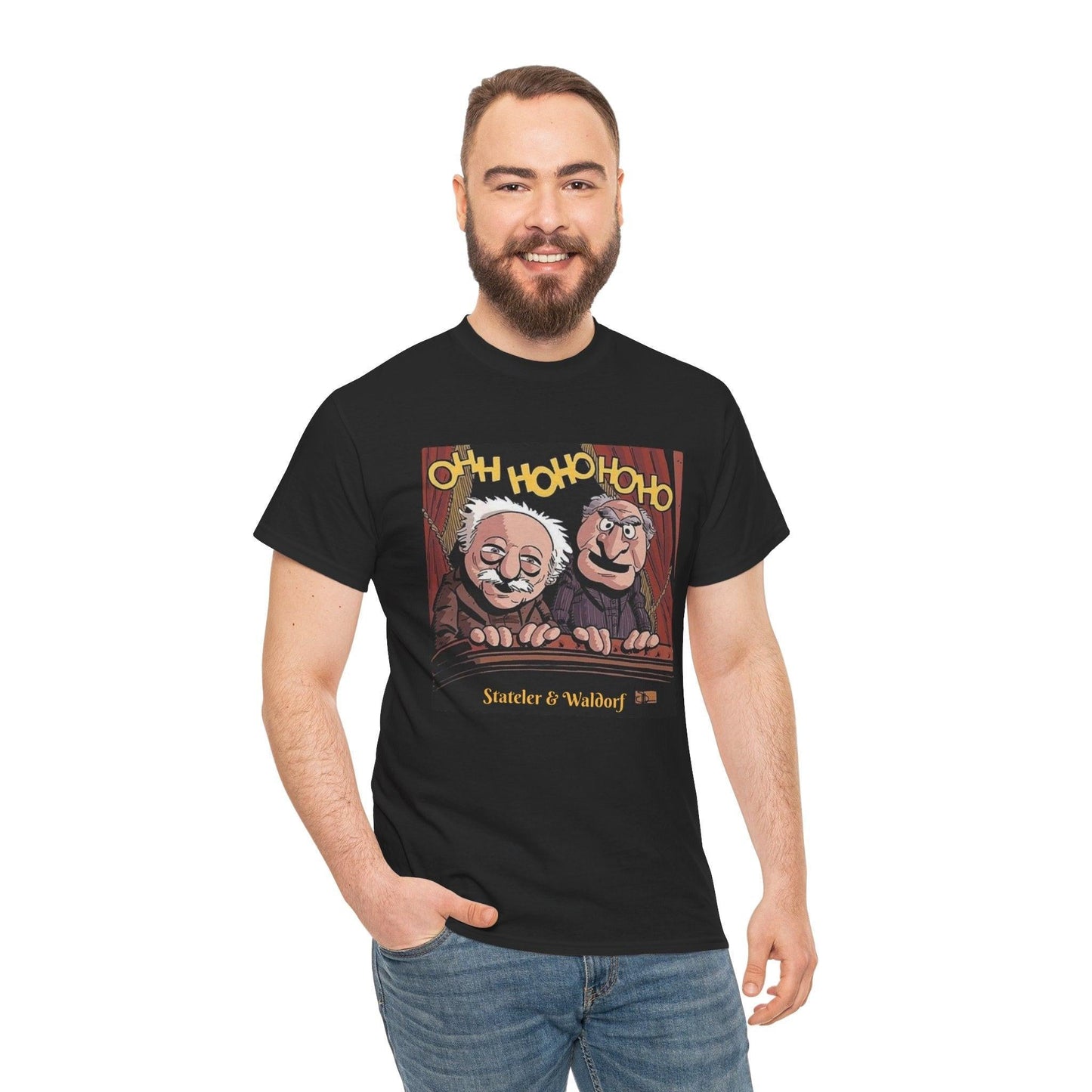 Statler and Waldorf Unisex Tee, Muppets Fan Gift, Comedy Duo Shirt, Funny Cartoon Characters Top, Vintage TV Show Apparel