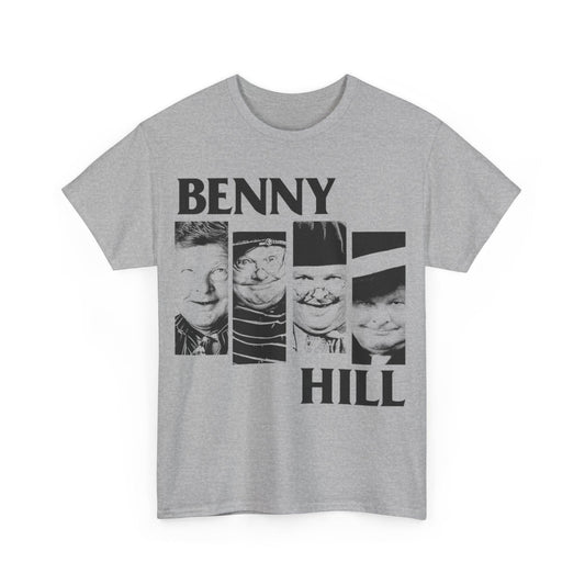 Benny Hill Unisex Tee, Funny Graphic T-Shirt, Vintage TV Show Shirt, Retro Comedy Gift, Classic British Comedian Top
