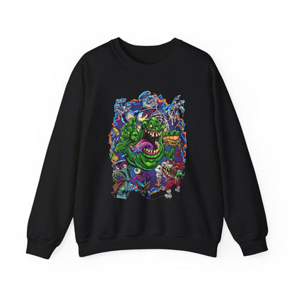 Ghost Busters Unisex Sweatshirt, Ghost and Ghouls, Halloween Crewneck Jumper, Spooky Pullover, Supernatural Sweater, Paranormal Clothing,