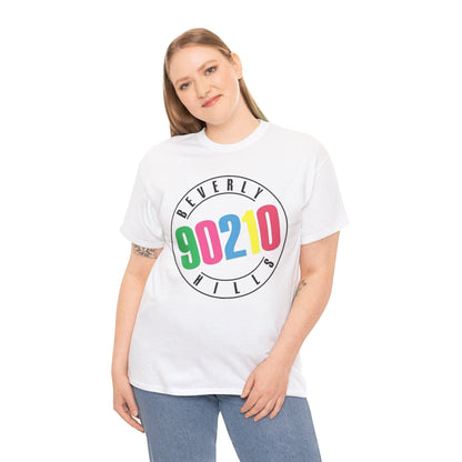 Vintage 90s Beverly Hills 90210 T-Shirt - Retro Neon TV Show Graphic Tee - Unisex Soft Cotton