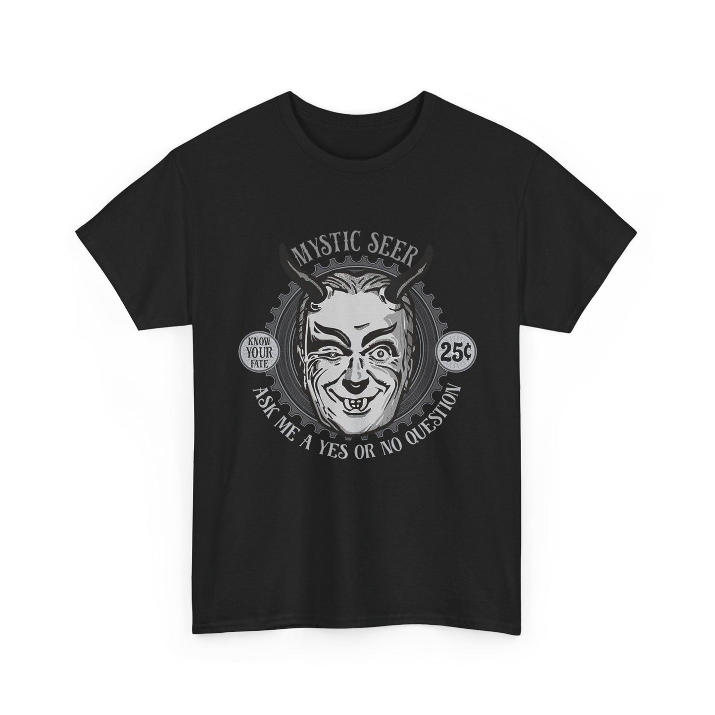 Mystic Seer T-Shirt, Fortune Teller Shirt, Boho Crystal Ball Tee, Tarot Card Reader Top, Occult Mystic Shirt