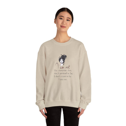 I Am Me. Sweatshirt Unique Individuality Design