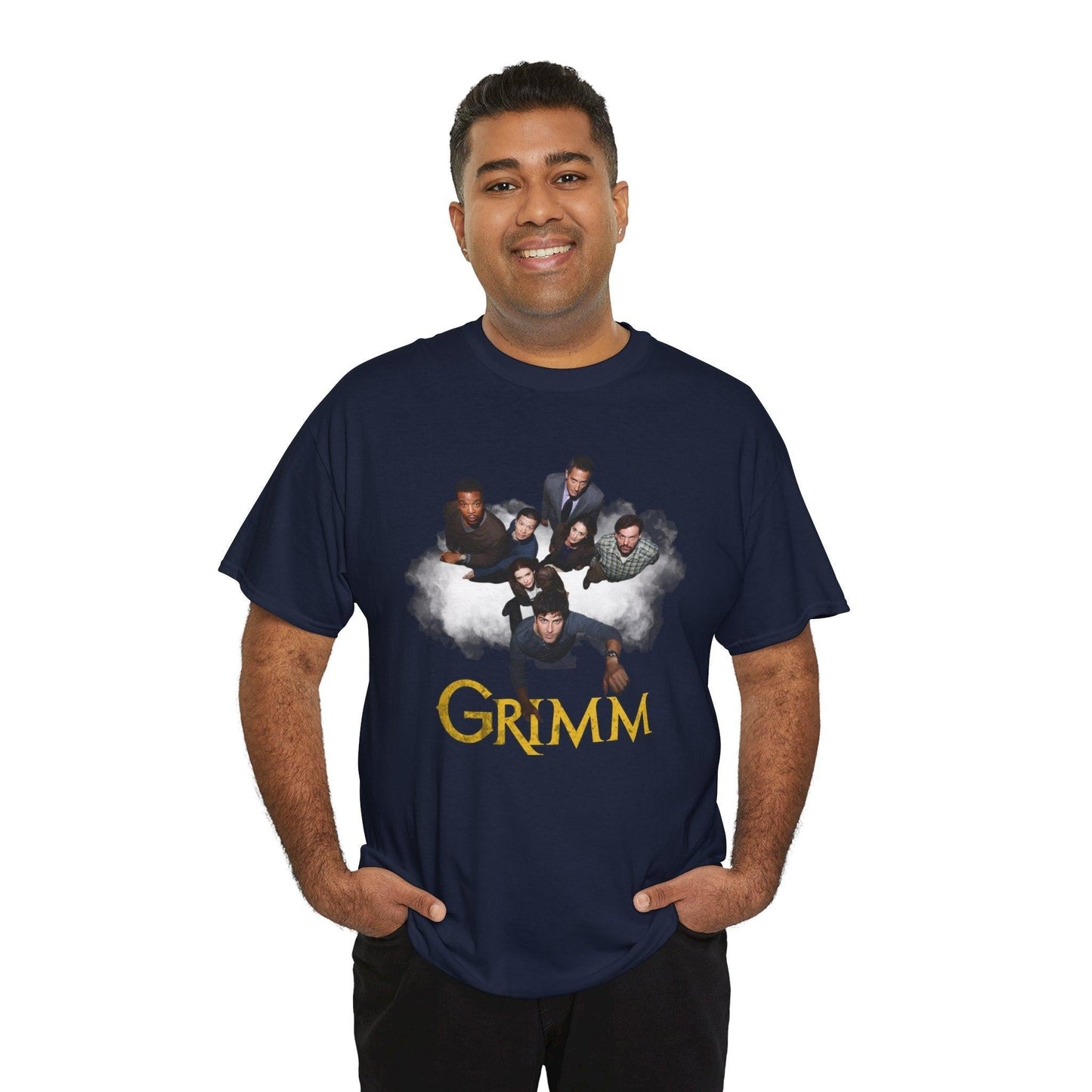Grimm Unisex Tee, Classic Cotton Shirt, Fantasy Lover Gift, Minimalist Graphic Tee, Unisex Graphic Shirt, TV Show Fan Shirt,