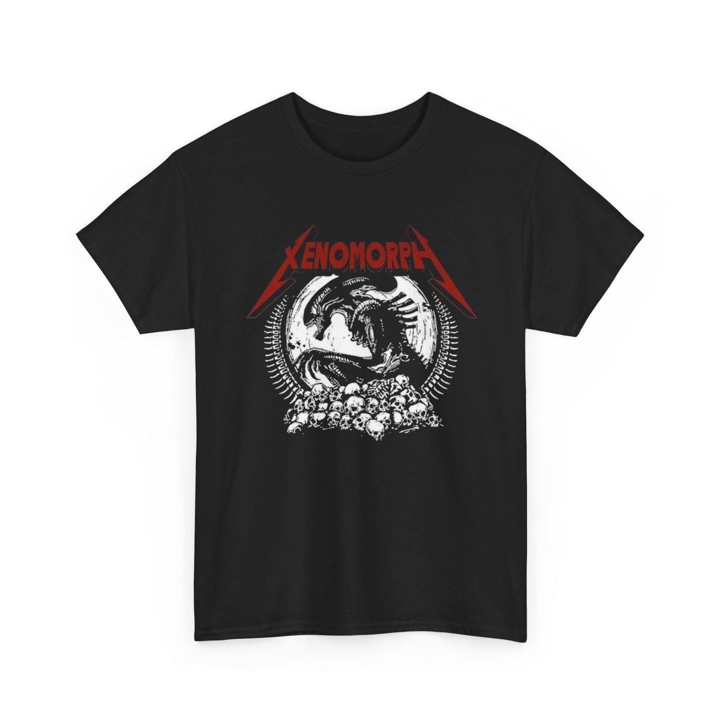 Xenomorph Unisex Heavy Cotton Tee, Alien Graphic Tee, Sci-Fi Fan Shirt, Space Creature T-Shirt, Men Women Alien Lover Gift, Movie Monster