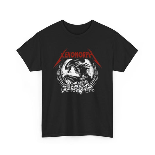 Xenomorph Unisex Heavy Cotton Tee, Alien Graphic Tee, Sci-Fi Fan Shirt, Space Creature T-Shirt, Men Women Alien Lover Gift, Movie Monster