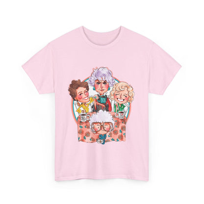 Golden Girls Cartoon Art T-Shirt, Tee, Shirt, Unisex Gift, TV Show Fan Apparel