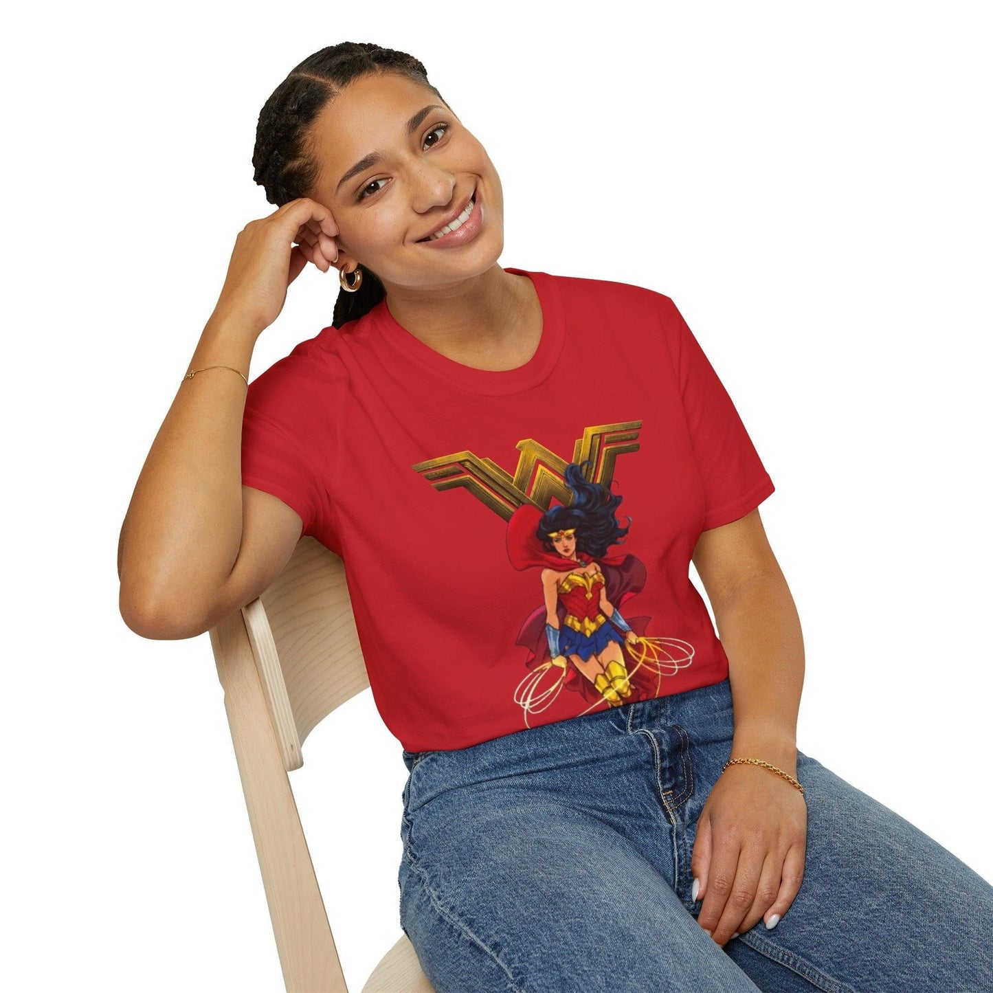 Wonder Woman Graphic Tee, Superhero T-Shirt, Comic Book Fan Gift, Justice League Shirt, DC Comics Apparel, Female Power Top