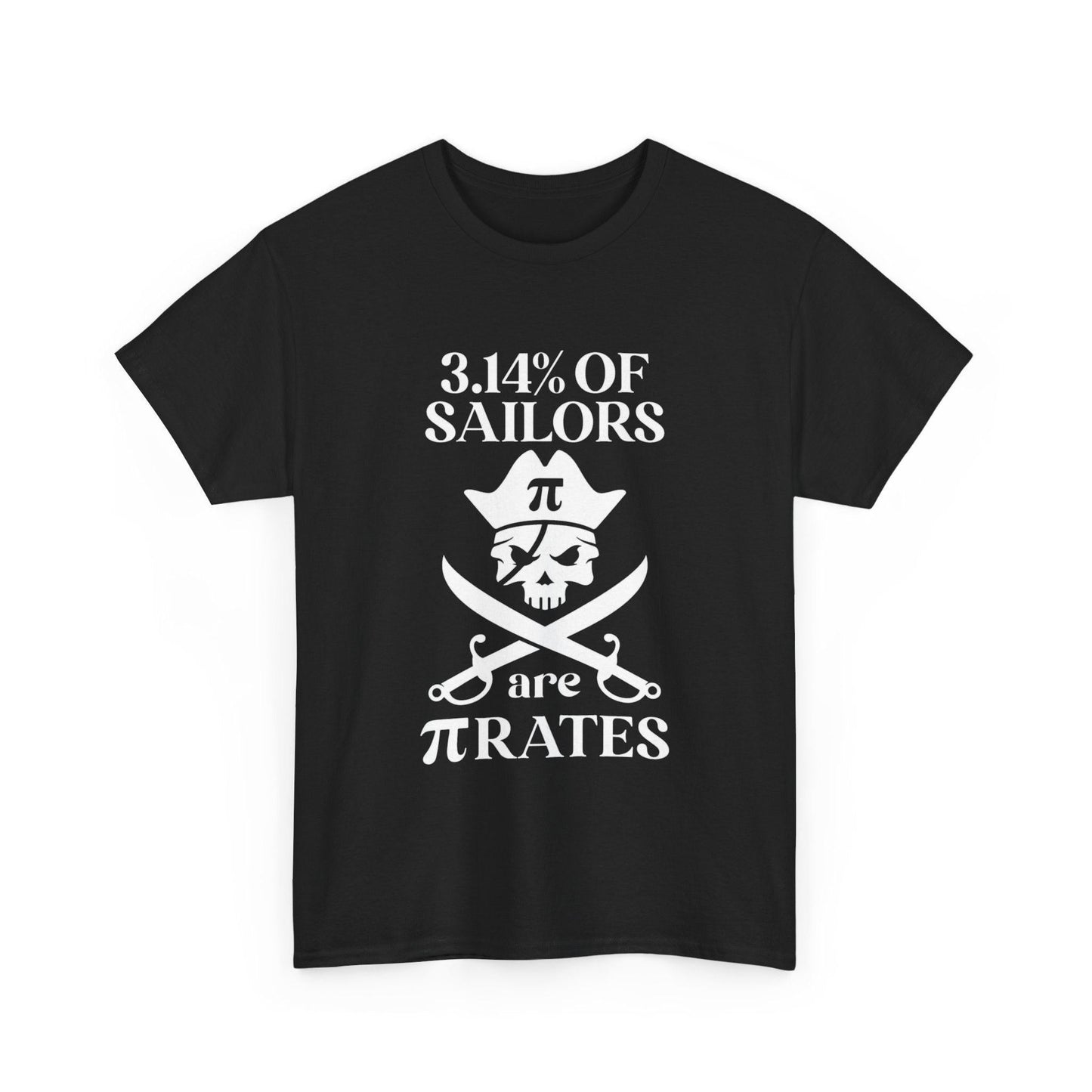Pirate Humor Tee - 3.14% of Sailors are Pirates, Funny Shirt, Nautical Gift, Math Lover Tee, Unique Halloween Costume