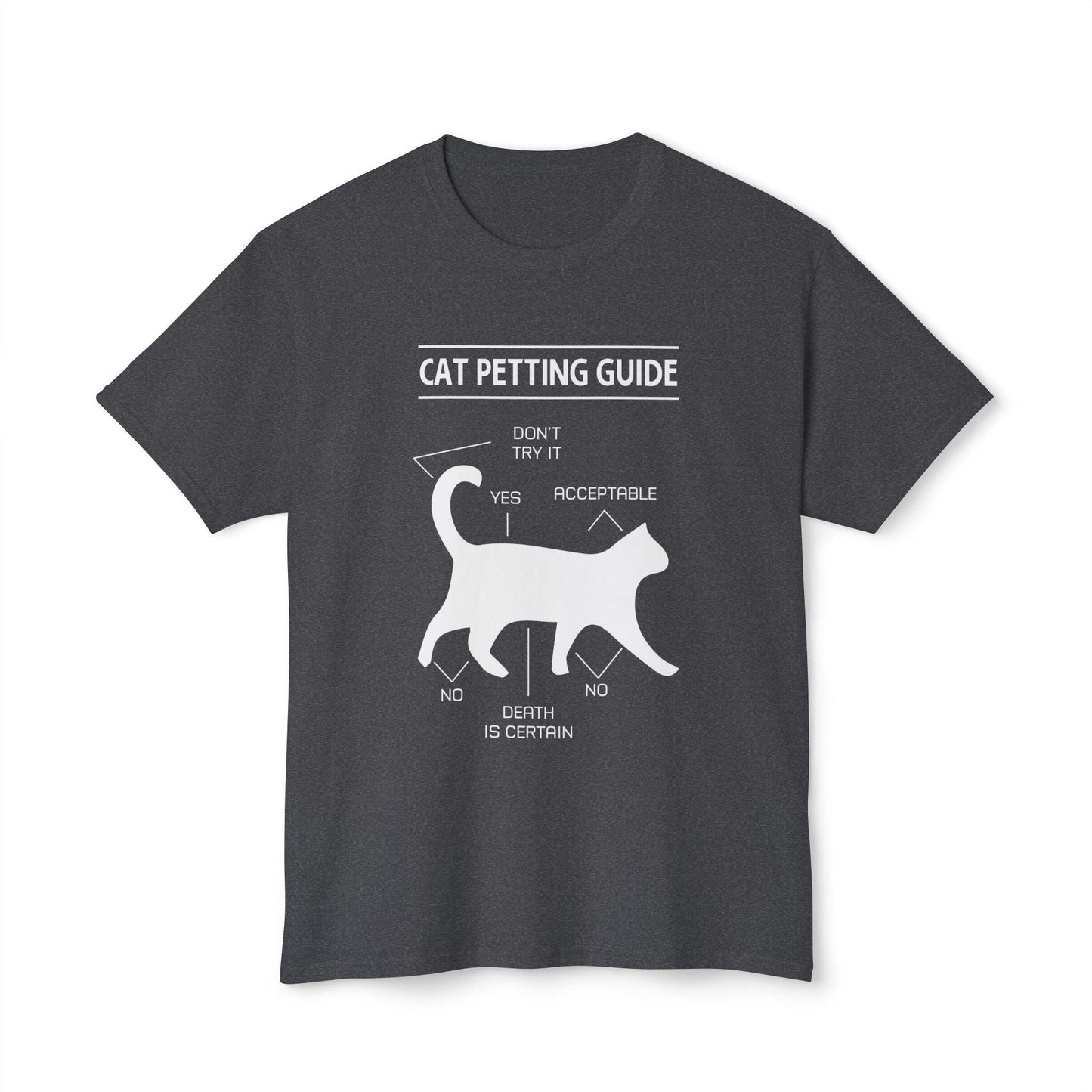 Cat Petting Guide T-Shirt, Cute Cat Lover Tee, Funny Cat Owner Shirt, Cat Mom