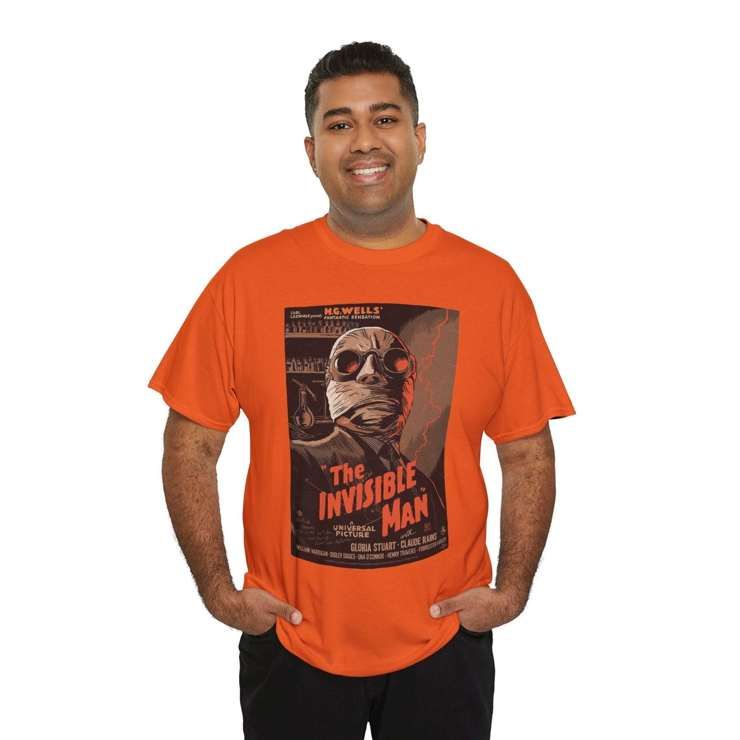 Invisible Man Classic Movie Poster Tee, Vintage Film T-Shirt, Horror Movie Lover Gift, Retro Cinema Apparel