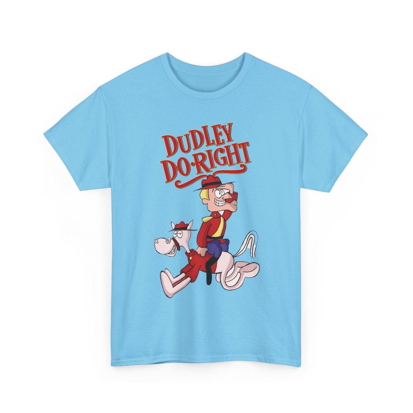 Dudley Do-Right Funny Tee, Cartoon Character T-Shirt, Graphic Tee Shirt, Retro Cartoon Tee, Vintage TV Show Shirt