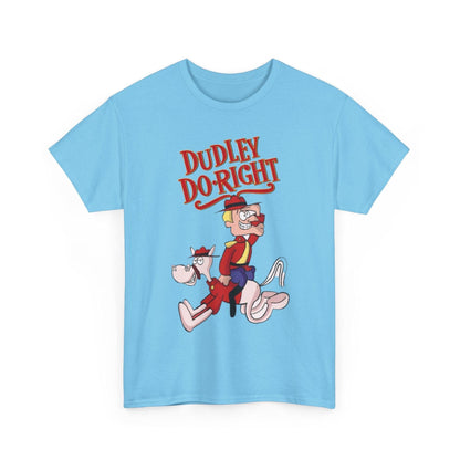 Dudley Do-Right Funny Tee, Cartoon Character T-Shirt, Graphic Tee Shirt, Retro Cartoon Tee, Vintage TV Show Shirt